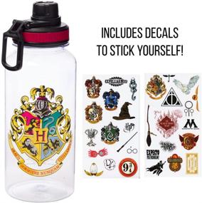 img 3 attached to 🧙 Multicolor Harry Potter HP2411L5 32 Oz Twist Spout Water Bottle with Decal Set by Silver Buffalo