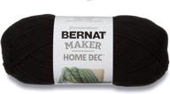 🧶 bernat maker home dec yarn: 8.8oz bulky chunky in black - gauge 5 for effective crafting logo