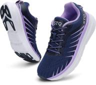 👟 stq cushioned breathable running shoes: ultimate arch support for women logo