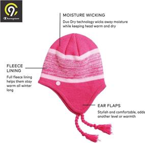 img 1 attached to 🧢 C9 Champion Kids' Peruvian Hat with Ear Flaps and Cozy Fleece Lining