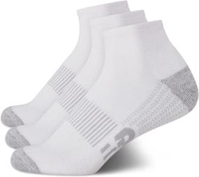 img 4 attached to 🧦 New Balance Big and Tall Women's Cushioned Above Ankle Athletic Socks - Quarter Mini-Crew Style (3 Pack)