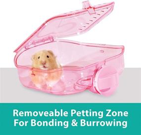 img 1 attached to 🐹 Kaytee CritterTrail Pink Edition One-Level Habitat, 20 x 11.5 x 11 inches