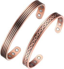 img 4 attached to Copper Bracelet Magnetic Therapy Arthritis