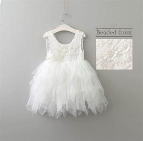 img 3 attached to 👗 Backless A-line Lace Flower Girl Dress by Topmaker