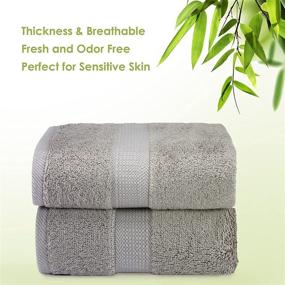 img 3 attached to CANFOISON Bamboo Bathroom Luxury Absorbent