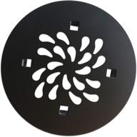 enhance your shower experience with uni-green round shower drain cover (4-1/4 in, matte black) logo