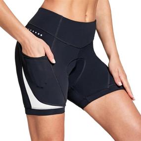 img 3 attached to 🚴 BALEAF Women's 5-Inch Bike Shorts with 4D Padded Pockets - Cycling Shorts for Mountain Biking, Bicycle Spinning, and Gel Cushioning - UPF50+