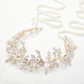 img 2 attached to 👰 SWEETV Rhinestone Bridal Belt: Floral Wedding Belt for Bridesmaid Gown, Evening Dress Sash Accessories