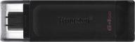 kingston datatraveler 64gb lightweight dt70 логотип