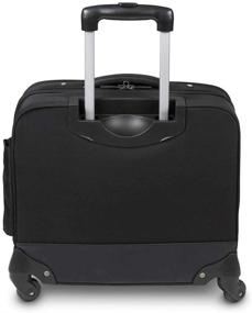 img 2 attached to Targus Mobile-VIP 4-Wheeled Business & Overnight Rolling Case - Water Resistant Material, Leatherette Accents, Zip Down Organizer, Padded Protection - Fits 15.6-Inch Laptop/Notebook - Black (TBR022)