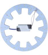 💡 efficient 24w led panel ceiling light fixture: circle annular round replacement board bulb (white) logo