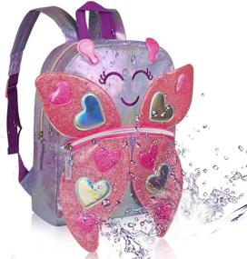 img 3 attached to Delightful Butterfly Backpack for Elementary Princesses and Kindergarteners