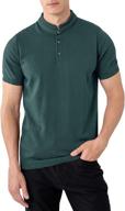 👔 altairega men's polo knit shirts with stand up collar, short sleeves - top quality men's clothing logo