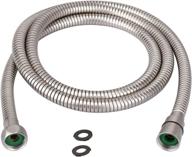 🚿 triphil 59-inch extra-long kink-free shower hose for handheld shower head replacement, metal bath tub hose extension with anti-twist brass connectors, stainless steel brushed nickel tube logo