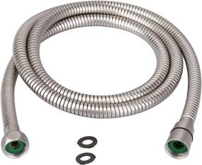 img 4 attached to 🚿 TRIPHIL 59-Inch Extra-Long Kink-Free Shower Hose for Handheld Shower Head Replacement, Metal Bath Tub Hose Extension with Anti-Twist Brass Connectors, Stainless Steel Brushed Nickel Tube