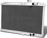 dna motoring ra ai94 mt 2 aluminum radiator logo