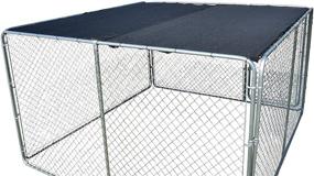 img 2 attached to Premium UV Rated 85% Block Dog Kennel Cover: Ultimate Sun Protection with Grommets & Cable Ties