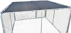 img 3 attached to Premium UV Rated 85% Block Dog Kennel Cover: Ultimate Sun Protection with Grommets & Cable Ties