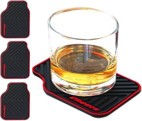 img 4 attached to Triple Gifffted Silicone Drink Coasters: Perfect Gifts for Car Enthusiasts, Men and Women Who Have 🚗 Everything, Mechanic Gag Gift Ideas for Car Lovers. Ideal for Men's Birthday, Valentine's, Dad, Him, Father's Day, Christmas