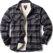 cqr sleeved sherpa brushed flannel men's clothing for shirts logo