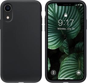 img 4 attached to 📱 OUXUL iPhone XR Case: Ultra Slim, Silicone Liquid, Shockproof Phone Cover – Black (6.1 Inch)