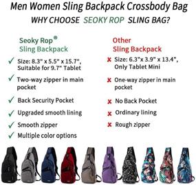 img 3 attached to Women Backpack Crossbody Shoulder Charging Outdoor Recreation in Camping & Hiking