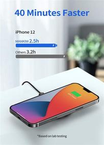 img 3 attached to 🔌 MANKIW Magsafe Charger - Magnetic Charging Pad & Wireless Charger Stand Compatible with iPhone 12, 12 Mini, 12 Pro, 12 Pro Max (Black)