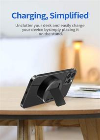 img 2 attached to 🔌 MANKIW Magsafe Charger - Magnetic Charging Pad & Wireless Charger Stand Compatible with iPhone 12, 12 Mini, 12 Pro, 12 Pro Max (Black)