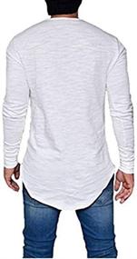 img 3 attached to 👕 Discover Stylish and Comfy Makkrom Sleeve Shirts: Stretchy Hippie Men's Clothing