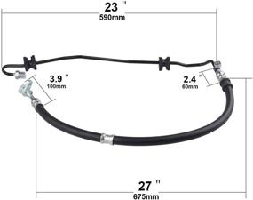 img 2 attached to 🔧 Power Steering Pressure Hose Assembly WMPHE Compatible with Honda CRV CR-V 2.4L 2007-2011, OEM Replacement for 53713SWAA03, 53713SWAA02, 3401230