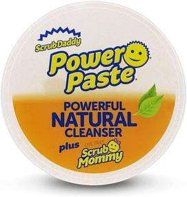 img 4 attached to 🧼 Scrub Daddy PowerPaste Kit - All-Purpose Cleaning Paste, Natural & Non-Toxic Cleaning Product for Multiple Surfaces | Includes PowerPaste and Dye-Free Scrub Mommy Dual-Sided Scrubber - 1ct