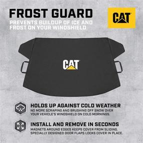 img 3 attached to 🐱 CAT Frost Guard: Ultimate Winter Protection for Car Windshield - Anti-Theft, Snow/Ice Cover - Wide Size 78"x43" - SUVs, Trucks, Sedans
