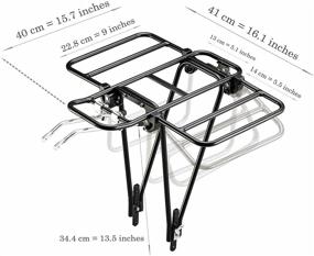 img 2 attached to 🚲 CyclingDeal Bike Bicycle Cargo Rack - Versatile Touring Rear Carrier with Adjustable Size, Lightweight Aluminum Construction, and High Load Capacity of 55 lbs/25kg