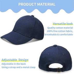 img 1 attached to GeYoga Boys' Baseball Trucker 🧢 Cap: Cotton Adjustable Accessory for Optimal Comfort