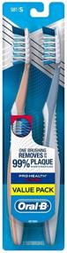 img 1 attached to Oral-B Pro-Health All-In-One 40S 🪥 CrossAction Soft Bristle Toothbrush Twin Pack