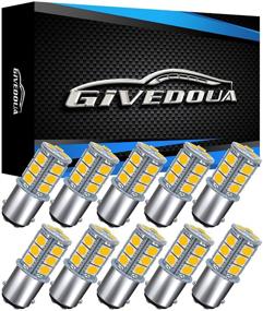 img 4 attached to 10 шт. ламп GIVEDOUA BA15D LED RV - сверхяркий заменитель с теплым белым свечением 5050 18-SMD для автодомов, трейлеров, кемперов, яхт и внутренних светильников LED под напряжением 12V (1004, 1076, 1130, 1142, 1176)