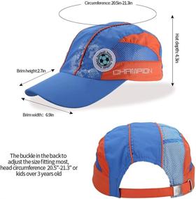 img 2 attached to 🧢 Breathable Lightweight Baseball Boys' Accessories and Adjustable Hats & Caps for Enhanced Protection