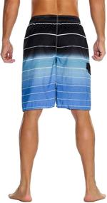 img 2 attached to Unitop Bathing Surfing Striped Blue 34 Sports & Fitness for Water Sports