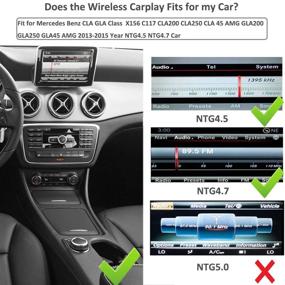 img 3 attached to Беспроводной набор оборудования для модернизации Carplay Decoder для Mercedes Benz CLA/GLA класс CLA200 CLA250 GLA200 GLA250 2013-2015 года, позволяющий использовать беспроводное/проводное подключение Android Auto, Mirrorlink, поддержку камеры заднего вида.