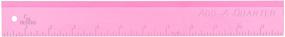 img 1 attached to CM Designs 12-Inch Add-A-Quarter Pink Ruler - CMD Ruler 12 Add-A-Quarter Pink