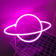 protecu planet neon sign - светодиодные вывески с питанием от usb / батареи неоновые огни для спальни логотип