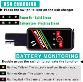 img 2 attached to 🔌 MOTOPOWER MP0620B: High-Speed Dual USB Charger with Battery Monitor & Switch Control for Motorcycles