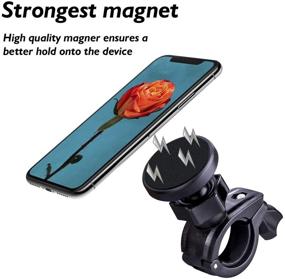 img 3 attached to 🚲 Bike Phone Holder: Anti-Shake Motorcycle Mount for iPhone X/6/7/8 Plus, Samsung Galaxy & GPS - 360° Rotation - Fits 4"-6.5" Phones