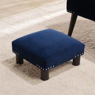 💙 discover the exquisite navy blue jennifer taylor home jules contemporary nailhead trim accent footstool logo