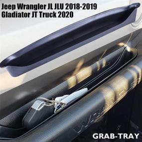 img 3 attached to 🚙 Органайзер EDBETOS JL GrabTray для Jeep Wrangler JL JLU и Gladiator JT - Совместим с 2018-2021 - Внутренние аксессуары - Черный