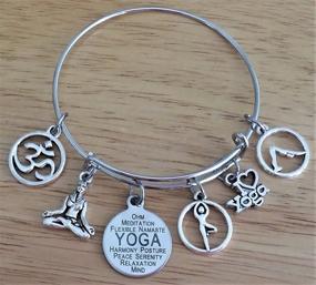 img 3 attached to Kit's Kiss Yoga Bracelet: 🧘 Perfect Yoga Jewelry for Enthusiasts and Instructors!