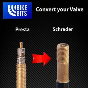 img 3 attached to 🚲 Bike Bits Presta Valve Adapter: Effortless Presta to Schrader Conversion + French/UK to US + Easy Inflation with Standard Pump or Air Compressor