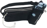 🎒 kale craft hiking waist pouch with water bottle holder for hands-free travel, walking, and running - unisex belt (black) logo