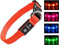 🐶 enhanced safety led dog collar - rechargeable, waterproof, light-up pet collar for maximum visibility логотип