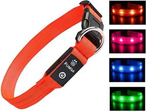 img 4 attached to 🐶 Enhanced Safety LED Dog Collar - Rechargeable, Waterproof, Light-Up Pet Collar for Maximum Visibility